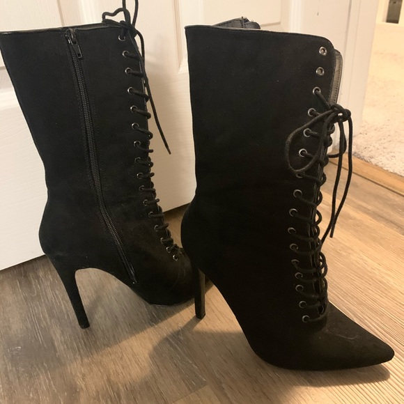 Never worn pointy heeled boots. So cute! - Picture 1 of 3